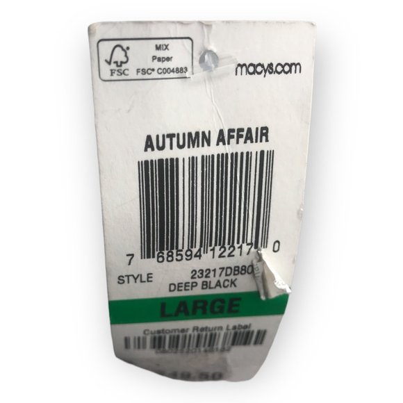 ^ Style & Co. Women's Large Side Lace Crochet- Panel Bridge-Hem Deep Black… - Picture 3 of 4